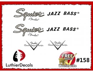 Squier Jazz Bass Guitar Decal #158